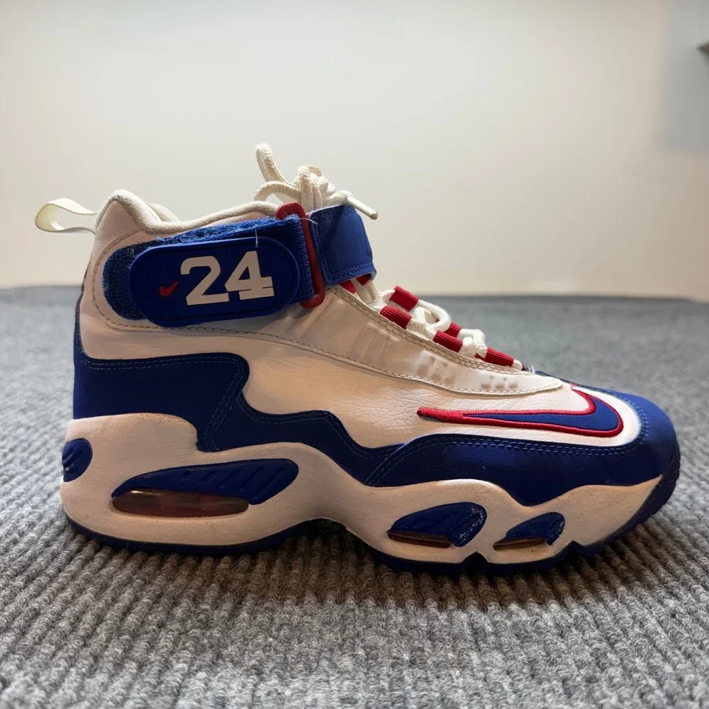 Nike Air Griffey Max 1 USA White Blue Red Sneakers Youth 5.5Y Retro Baseball